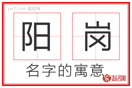 阳岗的名字含义