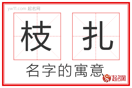 枝扎的名字含义