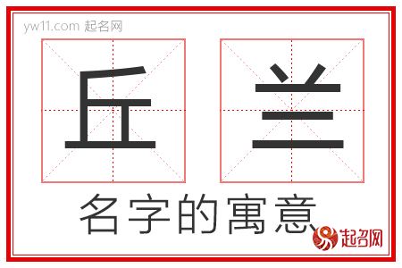 丘兰的名字寓意