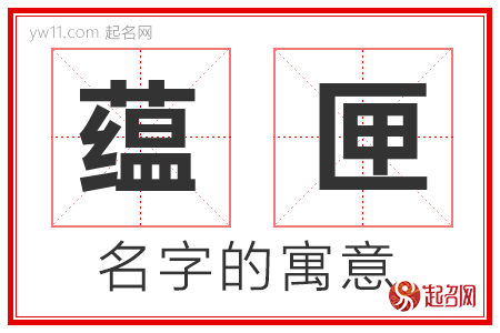 蕴匣的名字解释