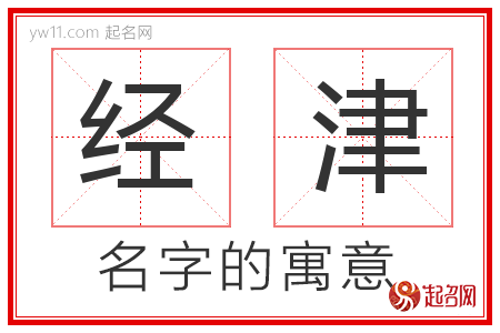 经津的名字含义