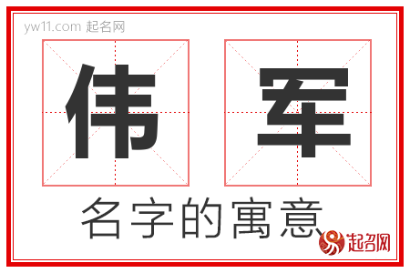 伟军的名字含义