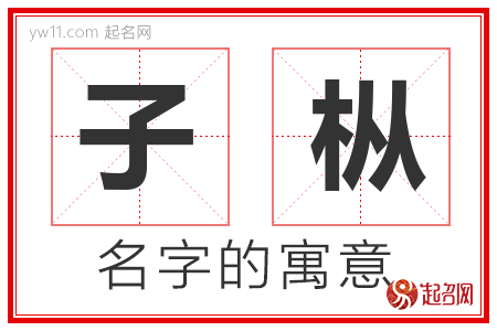 子枞的名字含义