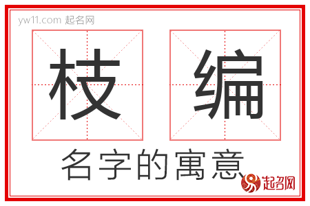 枝编的名字含义