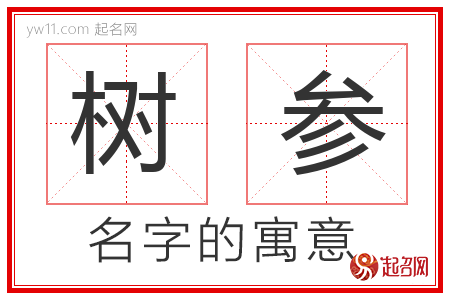 树参的名字含义