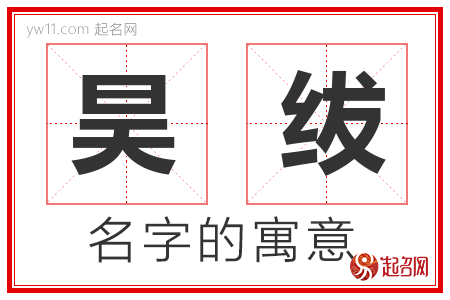 昊绂的名字含义