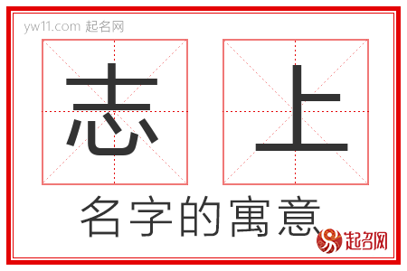 志上的名字解释