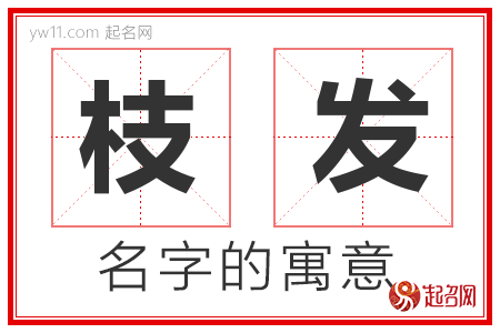 枝发的名字含义