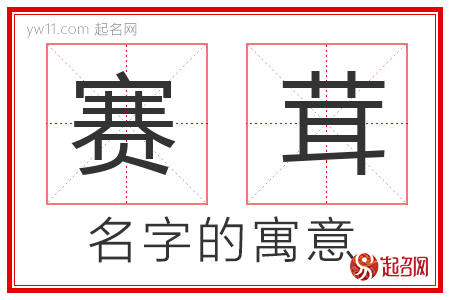 赛茸的名字解释