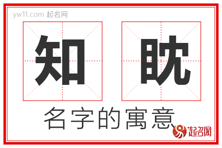 知眈的名字含义