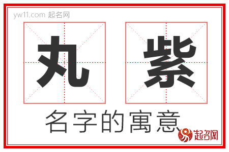 丸紫的名字含义